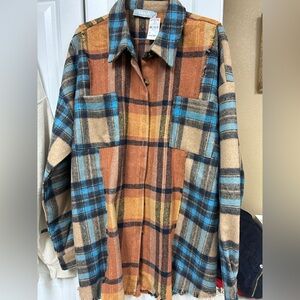 Ladies Flannel Shacket